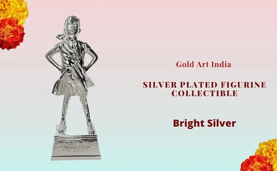Gold Art India Daughter Figurine Silver Plated World's Best Daughter