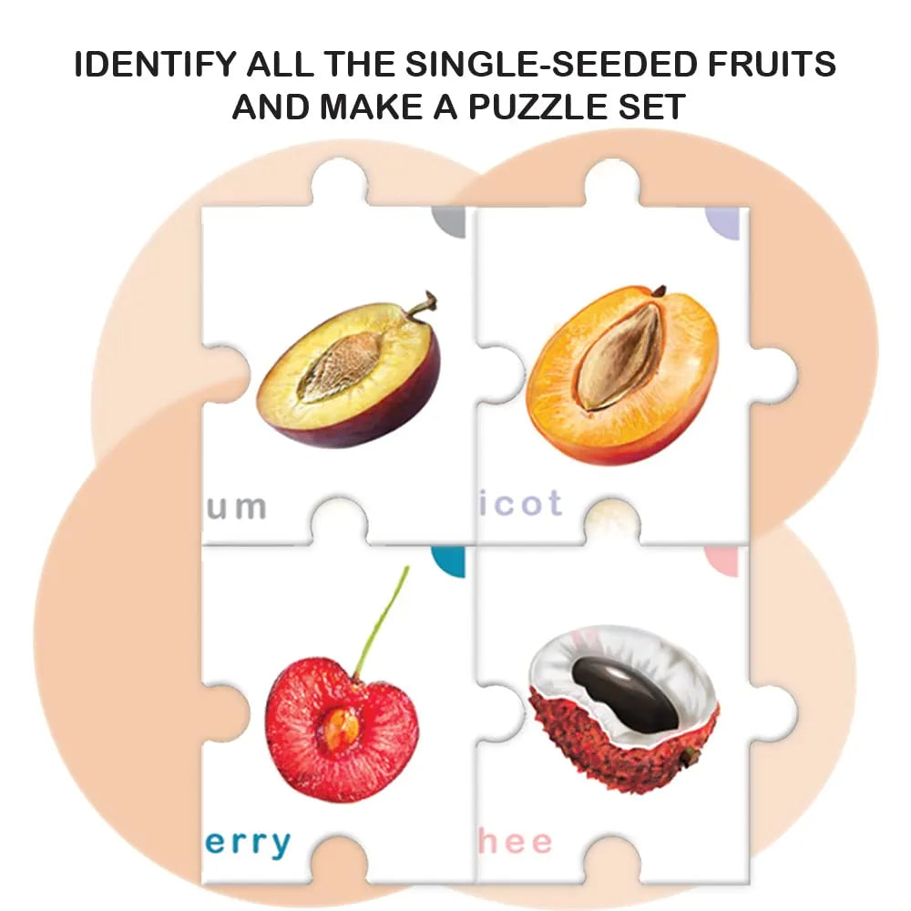 Toykraft Puzzles for Kids for Age 5-7, Educational Toys, Jigsaw Puzzles for Kids, 6 Piece Puzzle for Kids - Feast on Fruits