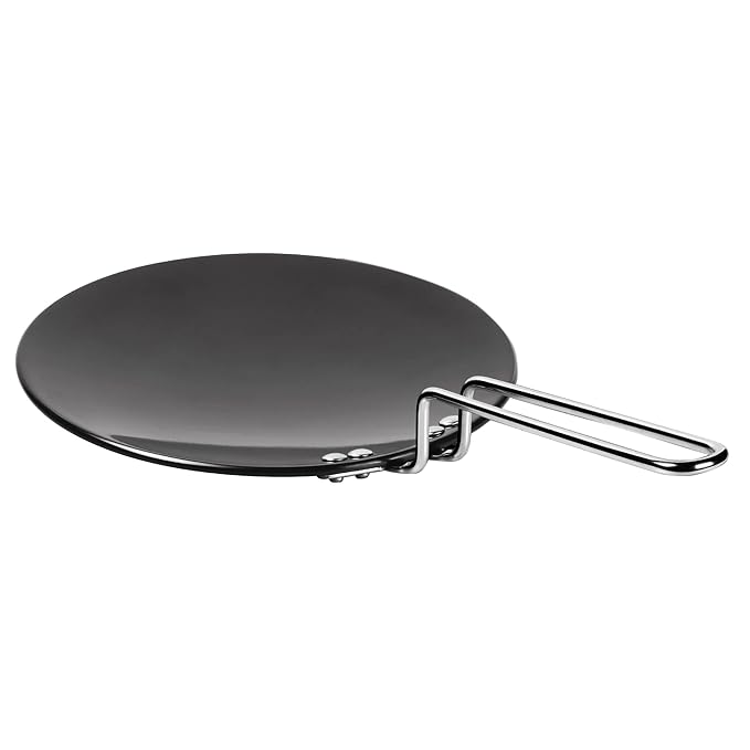 Milton Pro Cook Hard Anodized Tawa, 28 Cm, Dark Grey - 1600 gms