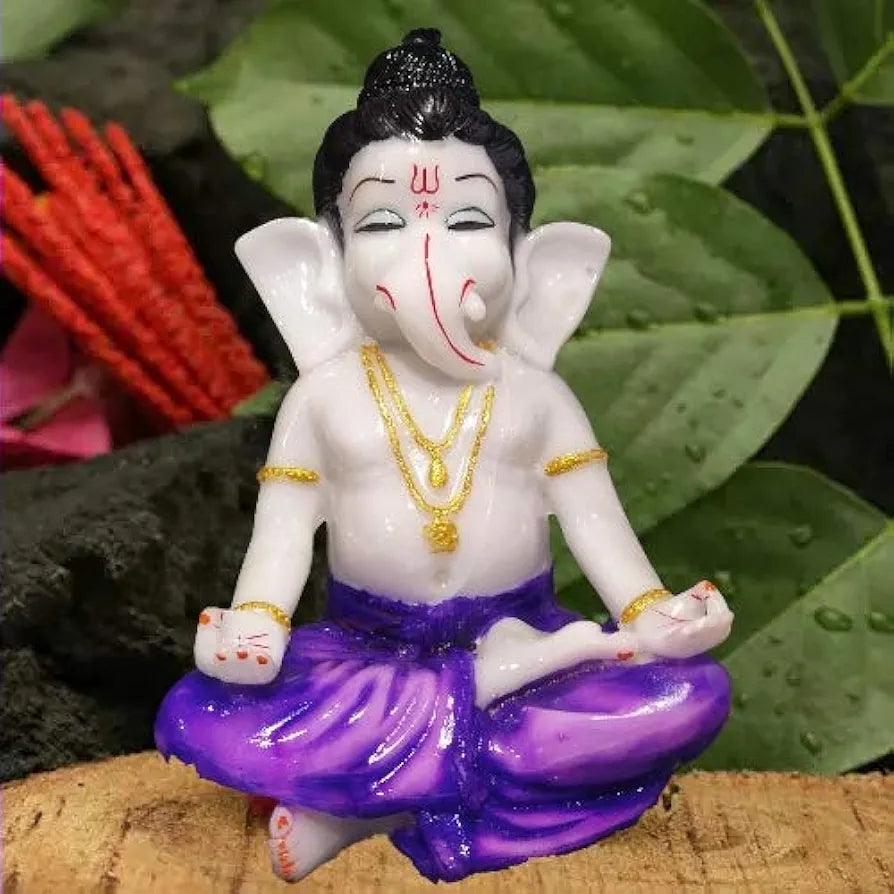 Jaipur Ace Beautiful Vinayak Ji Statue Meditation Ganesha Blue