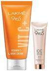 LAKMÃ‰ 9To5 Vitamin C+ Night Cream , 50gms & Lakme 9 to 5 CC Cream, 03 - Bronze, SPF 30 , 30 gms