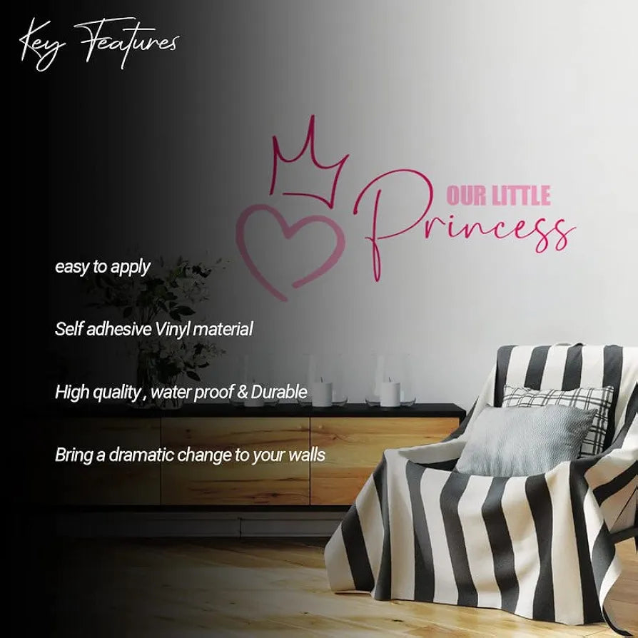 Kotart Our Little Princess Vinyl Wall Stickers/Decals