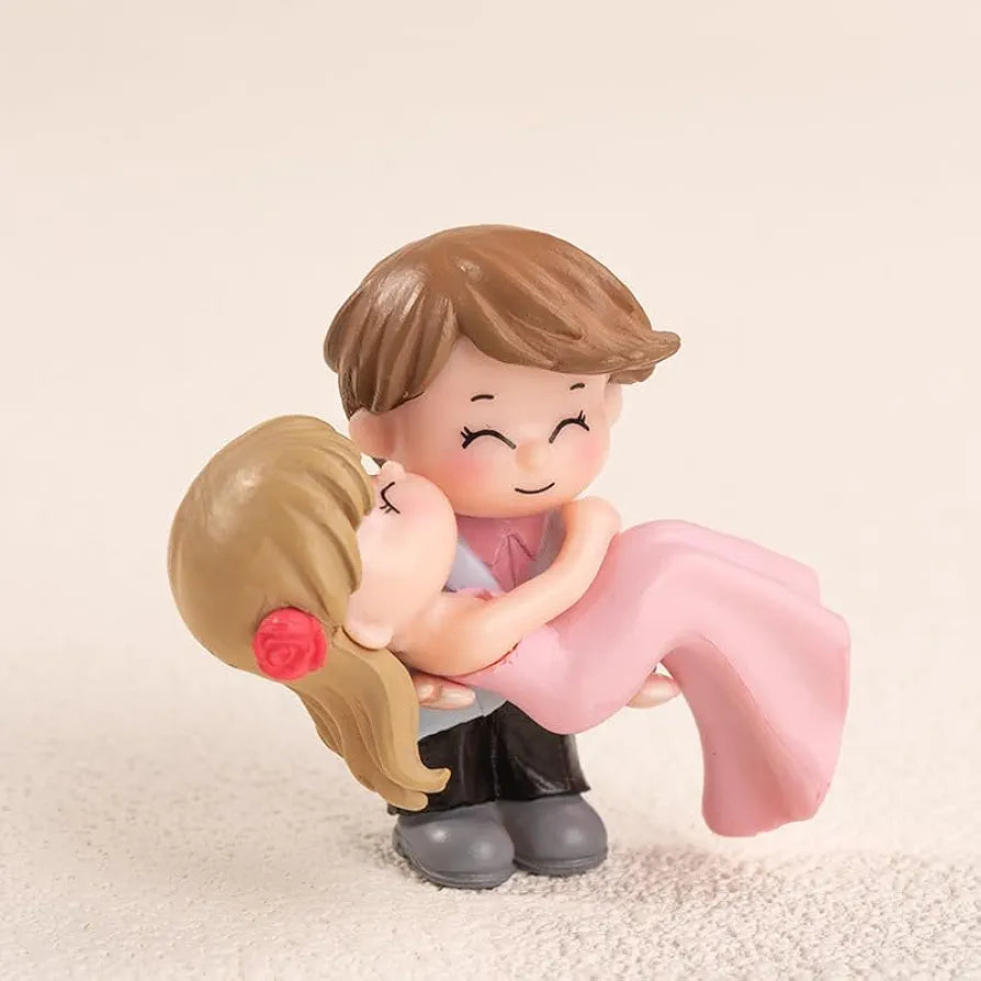 Satyam Kraft 1 Set Romantic Couples Resin Figurines Valentine's Day Gifts for Girlfriend & Boyfriend