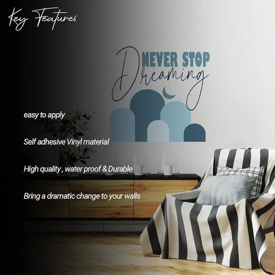 Kotart Never Stop Dreaming Vinyl Wall Stickers/Decals