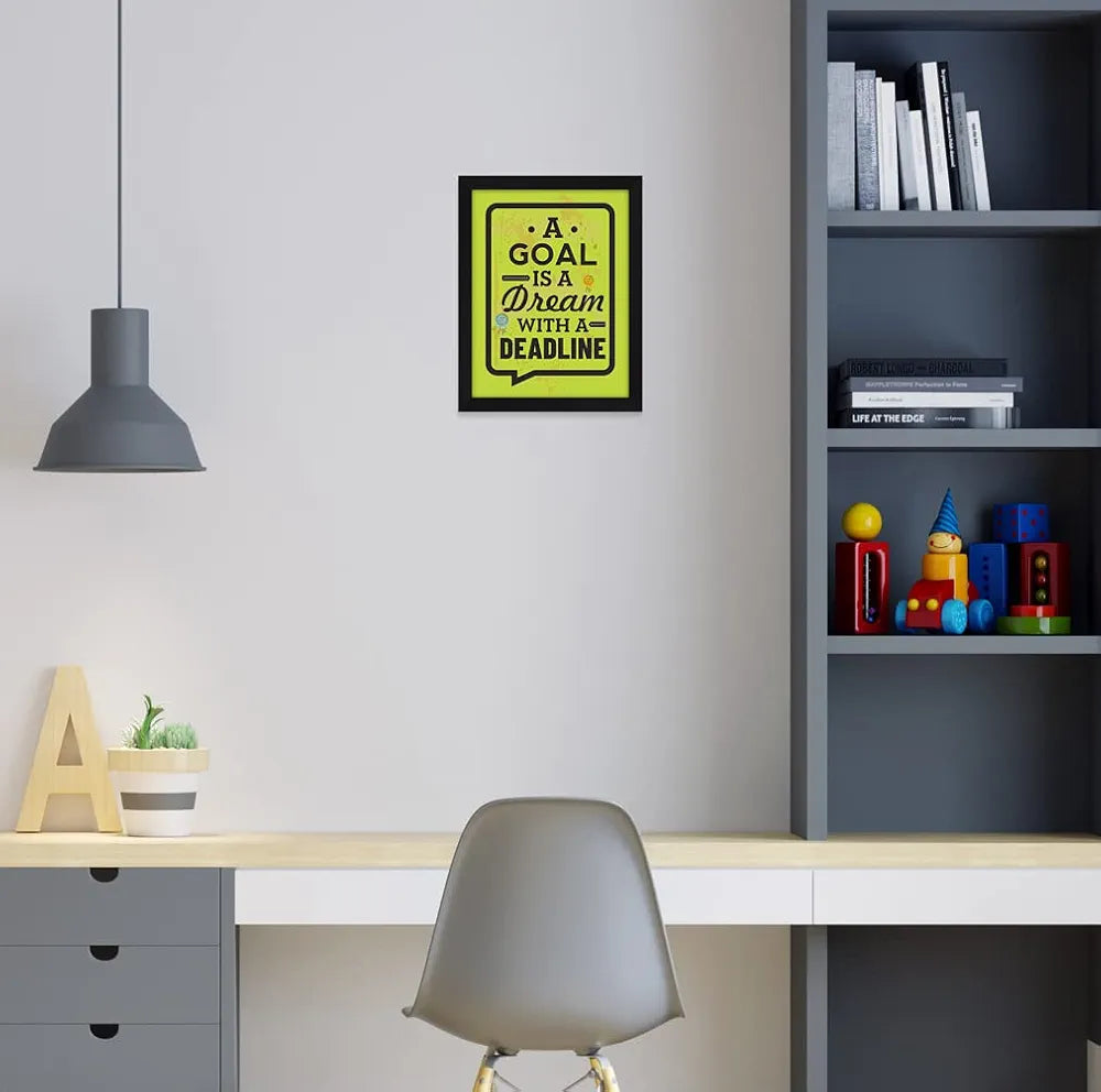 ArtX Paper Motivational Quotes Goal Wall Frame Art Painting