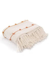 Sashaa World Multicolour Striped Comfort Cotton Throw Colour Natural