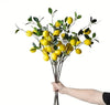 Artificial Fake Plant Flowers Artificial Lemon Plant Pack of 3