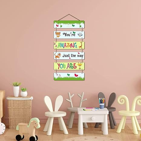Angel Infinite Quotes Wall Hanging Wooden Art For Kids Room home Decor