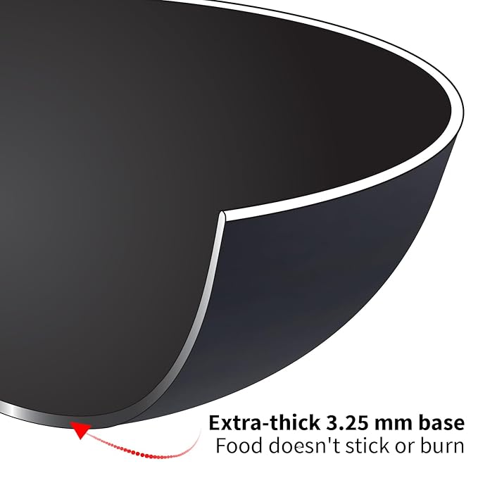 Hawkins Futura 2 litre Deep Kadhai, Induction Deep Fry Pan Hard Anodised Kadai with Glass Lid