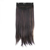 Streak Street Clip-in 18 Dark Brown Straight Hair Extensions With Golden Highlights