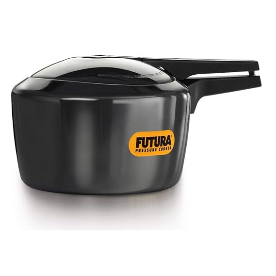 Hawkins Futura 2 Litre Pressure Cooker Hard Anodised Inner Lid Pressure Cooker Small Cooker Black
