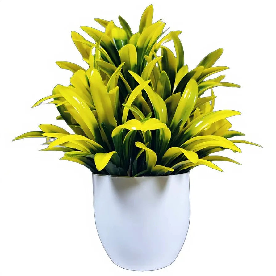 Plastic Artificial Plants For Home Decor Showcase Plants Flowers With Pot Fake Plant Pack of 4