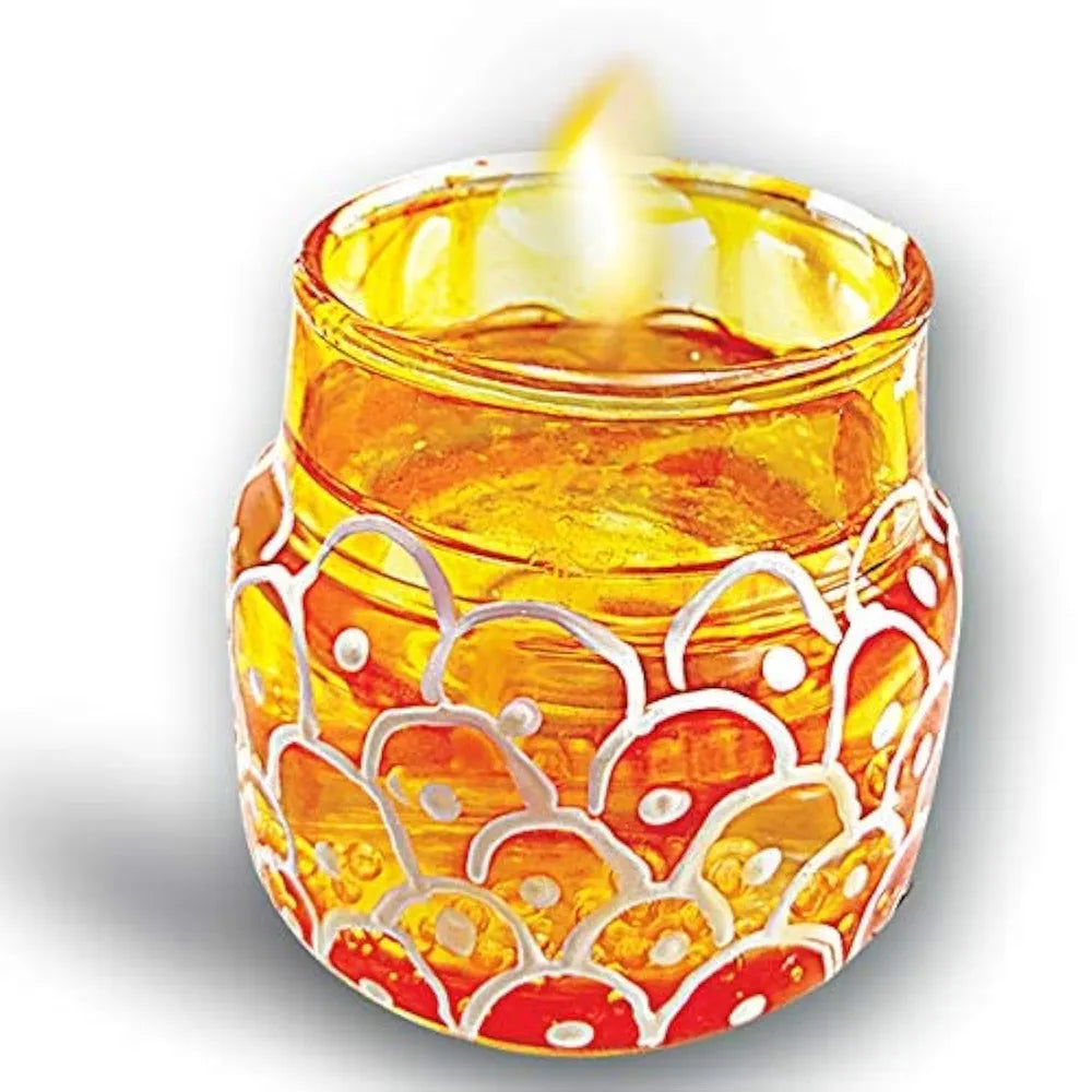 TOYKRAFTT Art and Craft Activity Kit for 8 to 15 Year Olds, Glass Painting Candle Making Kit, Gift for Kids - Glass Painted Mini Candle Jars