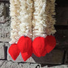 Paper Lotus Hanging 5 Pcs Floral Wall Hangings Handmade Red Lotus Buds Hanging 4 Ft Each