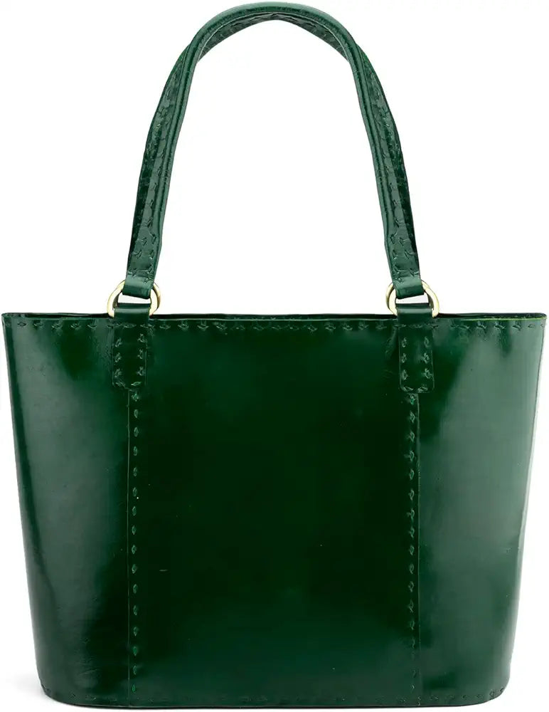 Goatter Genuine Leather Handmade Women's Handbag For Office And College,Green
