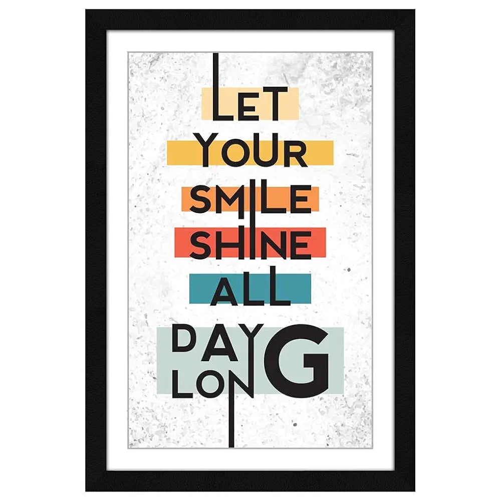 ArtX Paper Motivational Quotes AXI000207-MOT Framed Wall Art Painting