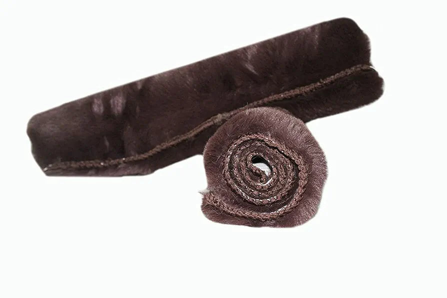 Luxe Home International Ruffle Bath Runner 2 X 5 Ft Colour Taupe