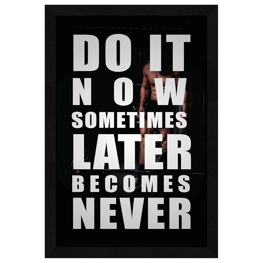 ArtX Paper Do It Now Motivational Quotes Framed Wall Art Painting