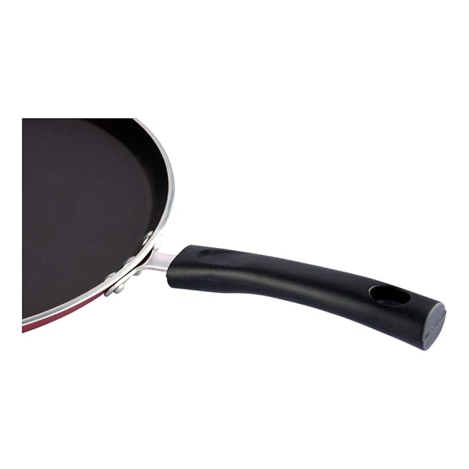 Vinod Zest Aluminium Non Stick Dosa Omni Tawa - 25cm | 4mm Extra Thick | 3 Layer Ceramic Coat | Bakelite Handle