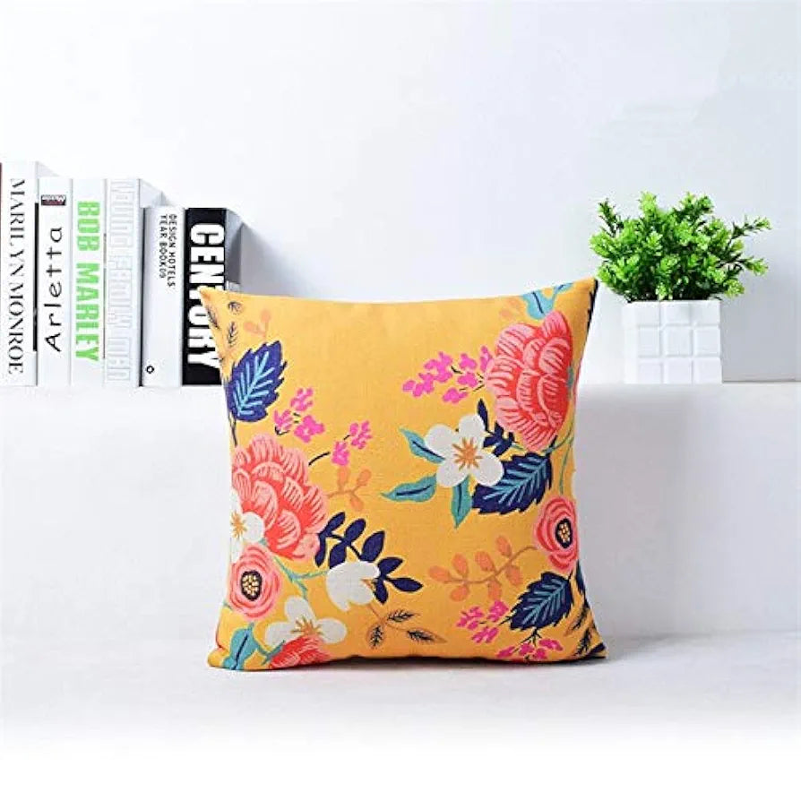Aerohaven Designer Decorative Polyester Blend 150TC Throw Pillow/Cushion Covers Set of 5 - CC122