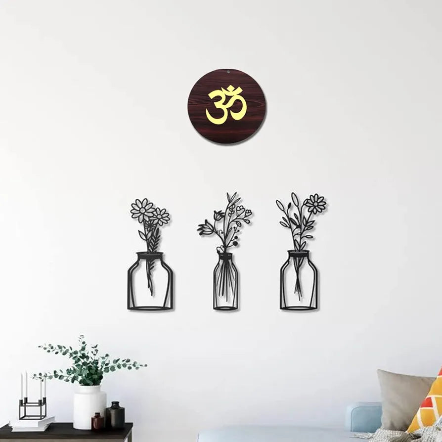 Dream Catcher Traditional Indian Dreamcatcher Height 75 cm MDF_Hanging-Om
