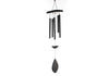 Tej Gifts Feng Shui Metal Wind Chime with 5 Black Pipes