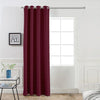 Divine Casa 7 Feet Velvet Blackout Door Curtain Premium Thermal Insulated Noise Reducing & Room Darkening Single Panel Colour Crimson (Pack of 1)