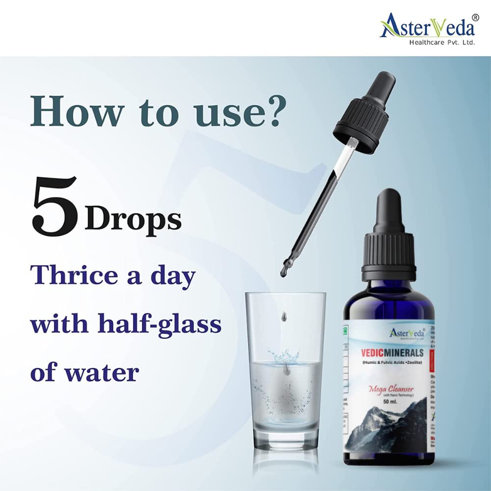 Asterveda Vedic Minerals Zeolite Mega Cleanser - 50 ml