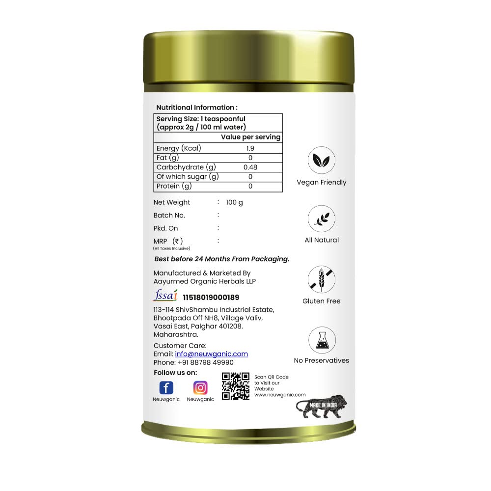 Neuganic Tea Mint Green Tea - 100 Grams