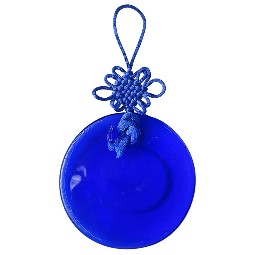 Shubhanjali Glass Evil Eye Hanging for Home 3 Inch