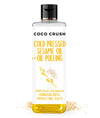 Coco Crush Cold Pressed Sesame Oil For Oil Pulling Ayurvedic Oral Detox For Healthy Teeth, Strong Gums