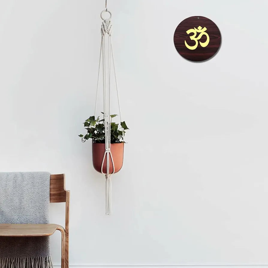 Dream Catcher Traditional Indian Dreamcatcher Height 75 cm MDF_Hanging-Om