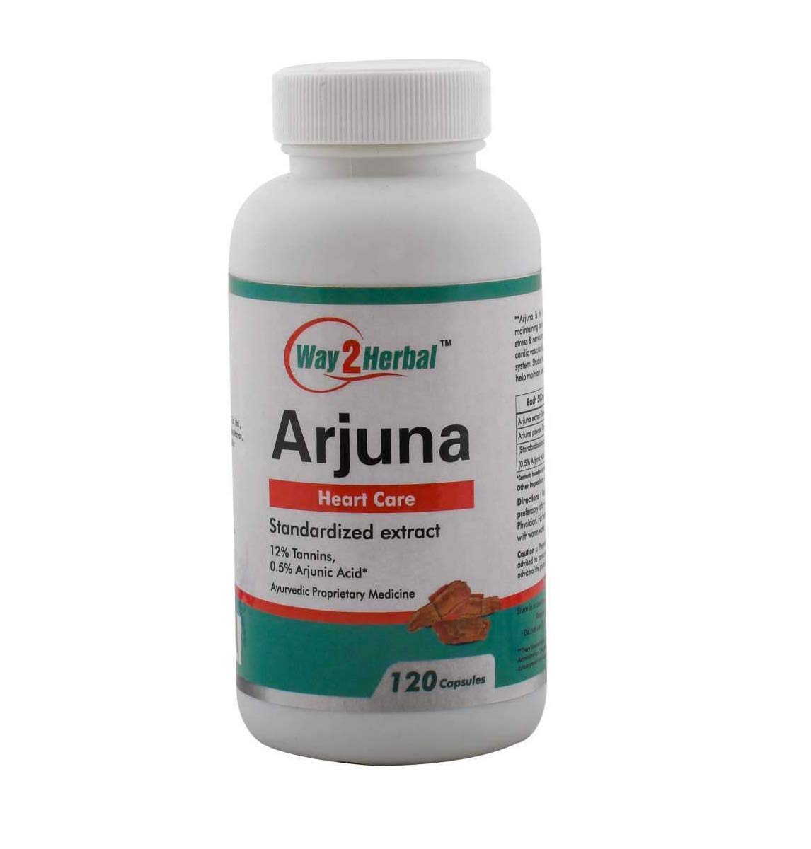 Way2Herbal Arjuna Heart Care - 120 caps