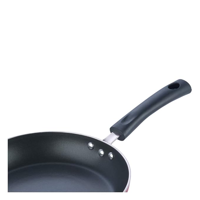 Vinod Zest Inducto Aluminium Non Stick Frypan - 26 cm | 3mm Extra Thick | 3 Layer Coating