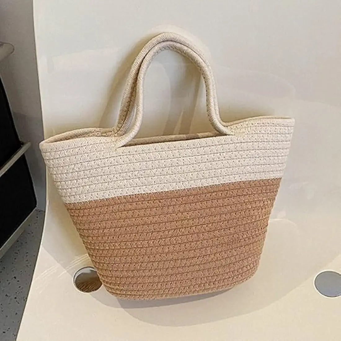 Attractive Hand Bag large Tote Bag Bamboo Tote for Women Jute Bag Handmade Bag