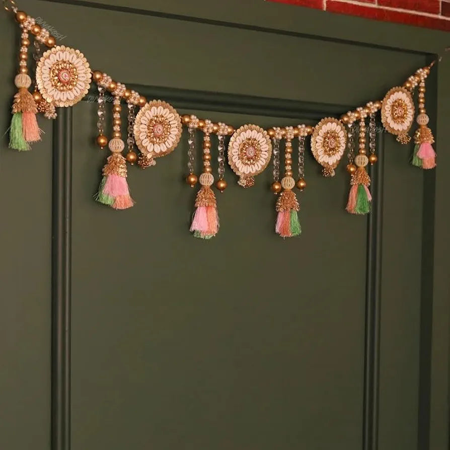 Thoranam for Entrance Door Toran for Home Decor Size - 37 Inch Multicolour Style-19