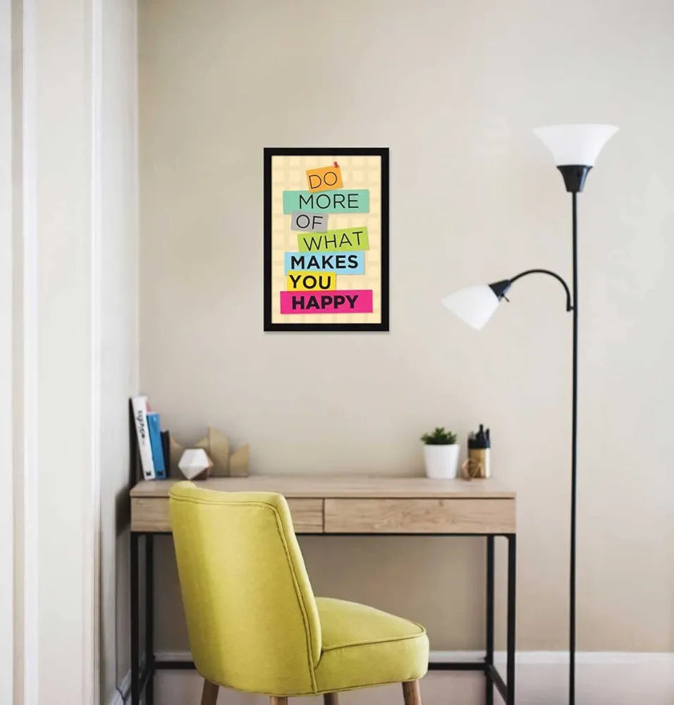 ArtX Paper Motivational Quotes Framed Wall Art Painting