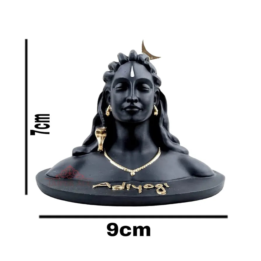 Jaipur Ace Adiyogi Shiva Statue for Car Dash Board Mahadev Murti Adiyogi Mini Statue