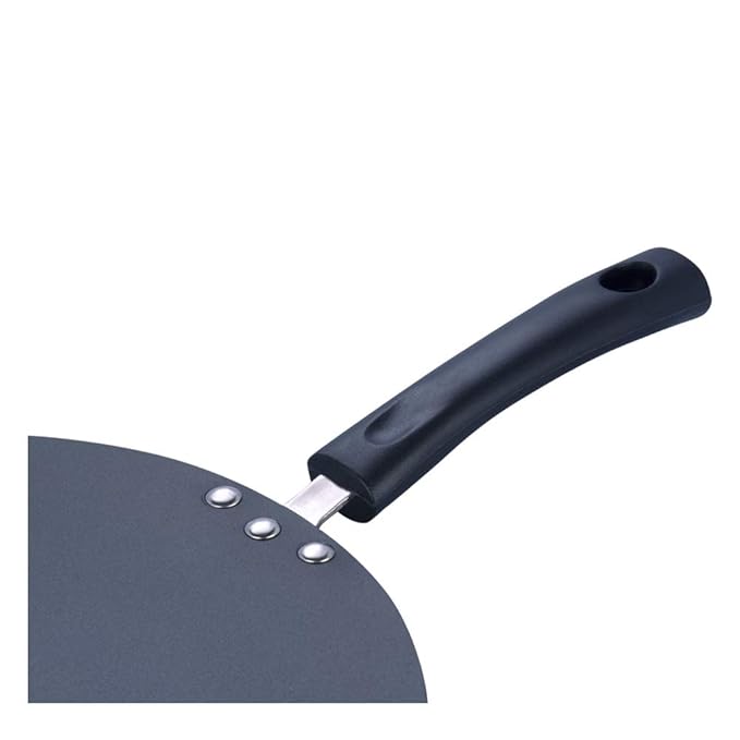 Vinod Zest Aluminium Non Stick Flat Multi Tawa - 30 cm | Triple Layer Ceramic Coating | 4mm Extra Thick Chapati Tawa
