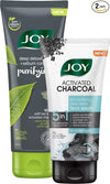 Joy Activated Charcoal Face Wash 150 ml & Purifying Face Scrub 200 ml (Combo Pack)