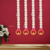 Wall Hangings for Home Decoration Pink Rose Handmade Set of 4 Style 18