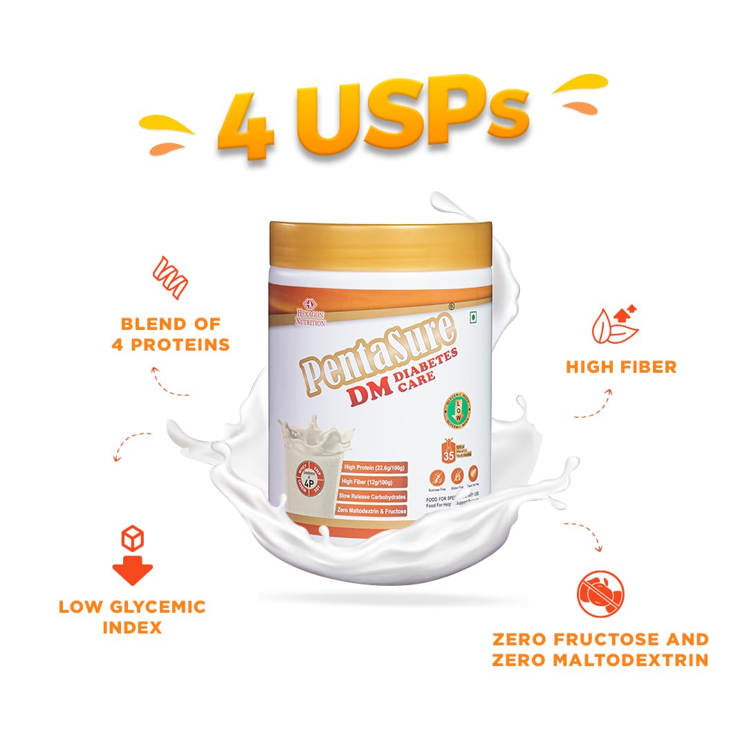 Pentasure Dm Diabetes Care Nutrition Drink Vanilla Flavor - 1000 gms