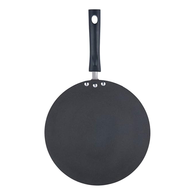 Vinod Zest Aluminium Non Stick Concave Roti / Chapati / Paratha Tawa - 26.5 cm | 5mm Thick | 3 Layer Coating
