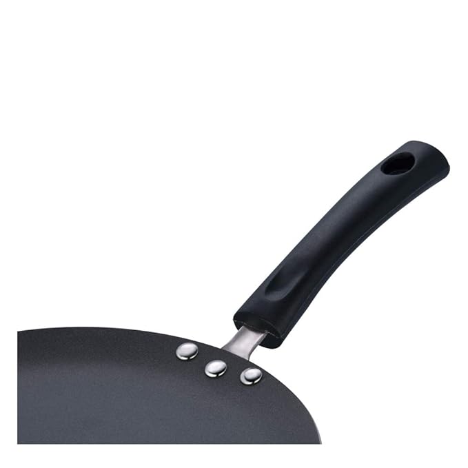 Vinod Zest Aluminium Non Stick Concave Tawa - 24cm | Roti/Chapati/Paratha/Dosa Tawa | 4mm Thick | Bakelite Handle
