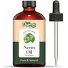 Organic Zing Neem (Azadirachta Indica) Oil | Carrier Oil for Skin Care & Hair Care - 118 ml