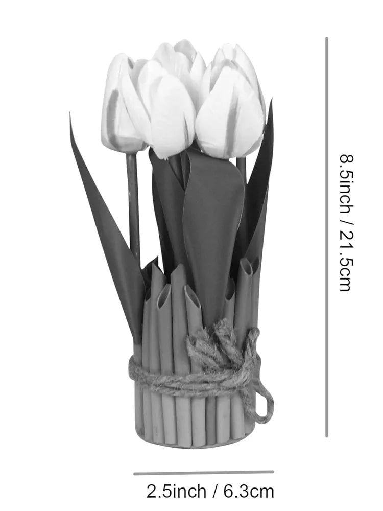 Artificial Tulip Flowers for Decoration Decorative Items Polyester