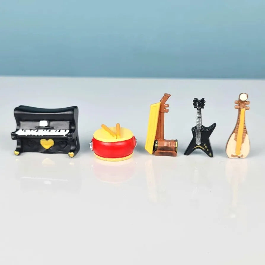 Satyam Kraft 1 Set Resin Miniature Showpiece Musical Instruments