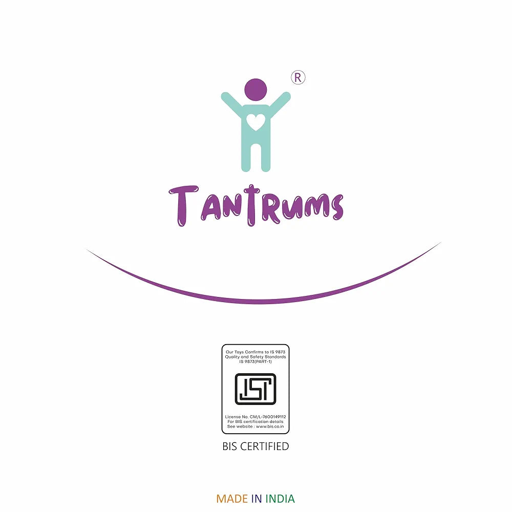 Tantrums Preschool Wooden Educational Puzzle for Kids Learning Helpful in Developing Hand Eye Concentration and Motor Skills with Self-Correcting Match 