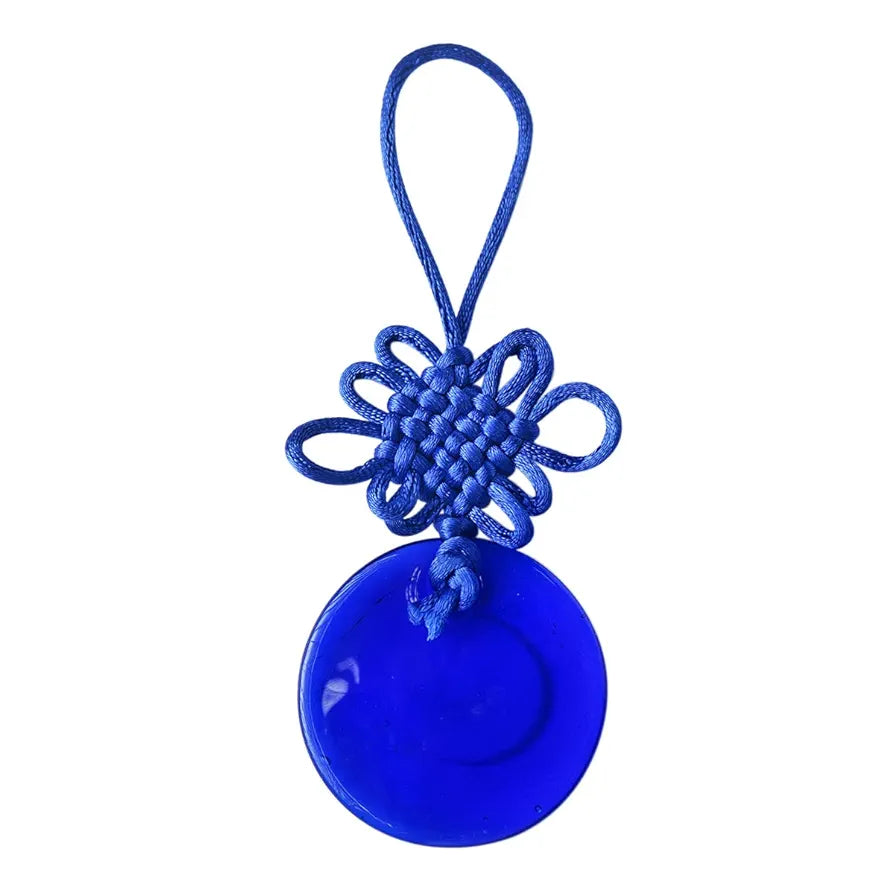 Shubhanjali Glass Evil Eye Hanging for Home Decor Items 2 Inch