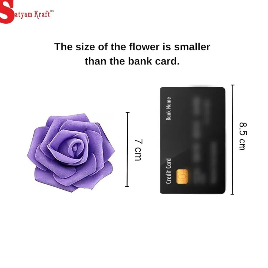 Artificial Foam Floating Rose Flowers 24 Pcs